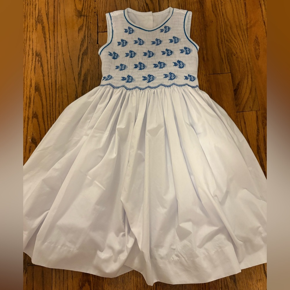 Marco & Lizzy Fish Smocked Dress